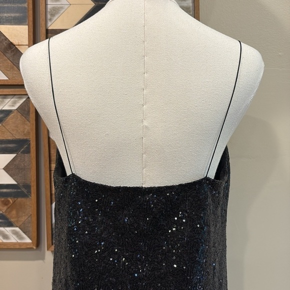 Ralph Lauren Collection Embellished Sequin Tank Top Black 8 - Picture 5 of 9